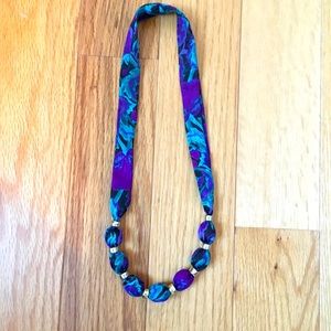 Handcrafted necklace w/ beautiful vibrant colors!